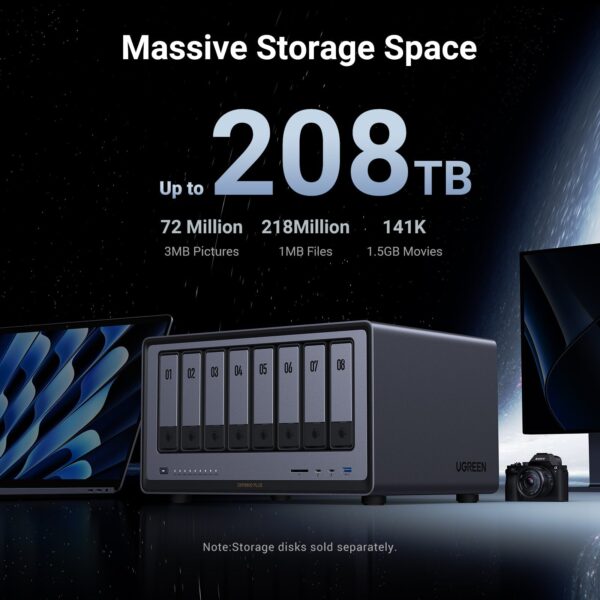 UGREEN NASync DXP8800 Plus | 8-Bay High-Performance NAS - Image 2