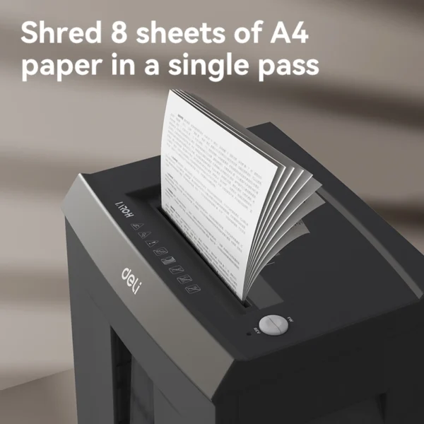 Deli ET098 | Micro-Cut Paper Shredder - Image 4