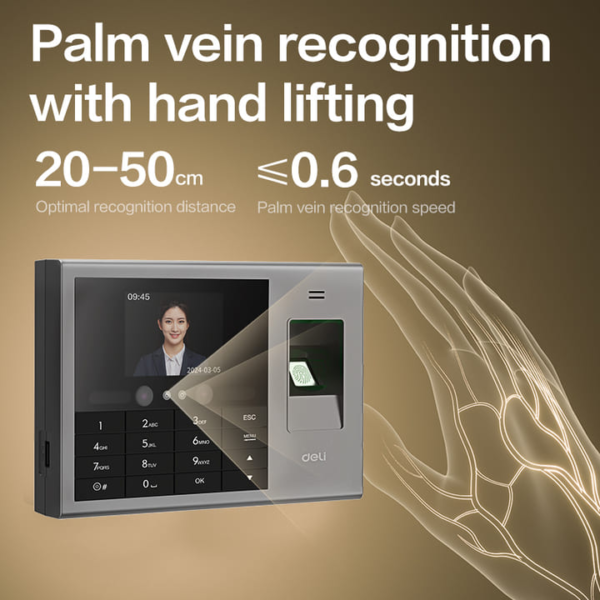 Deli ES172 Attendance Machine | Triple‑Modal - Image 3