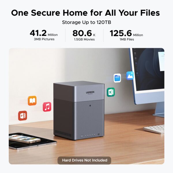 UGREEN NASync DH4300 Plus | 4-Bay NAS with 2.5 GbE LAN Port - Image 2