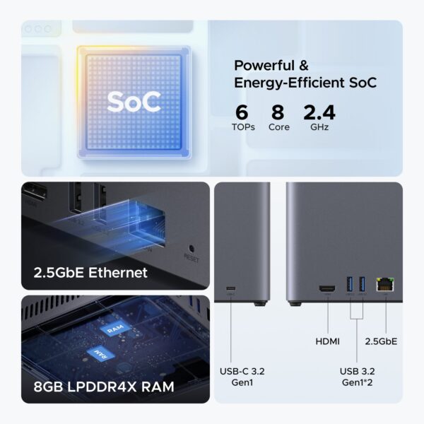 UGREEN NASync DH4300 Plus | 4-Bay NAS with 2.5 GbE LAN Port - Image 4
